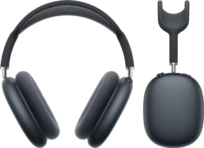 AirPods Max headphones in midnight.